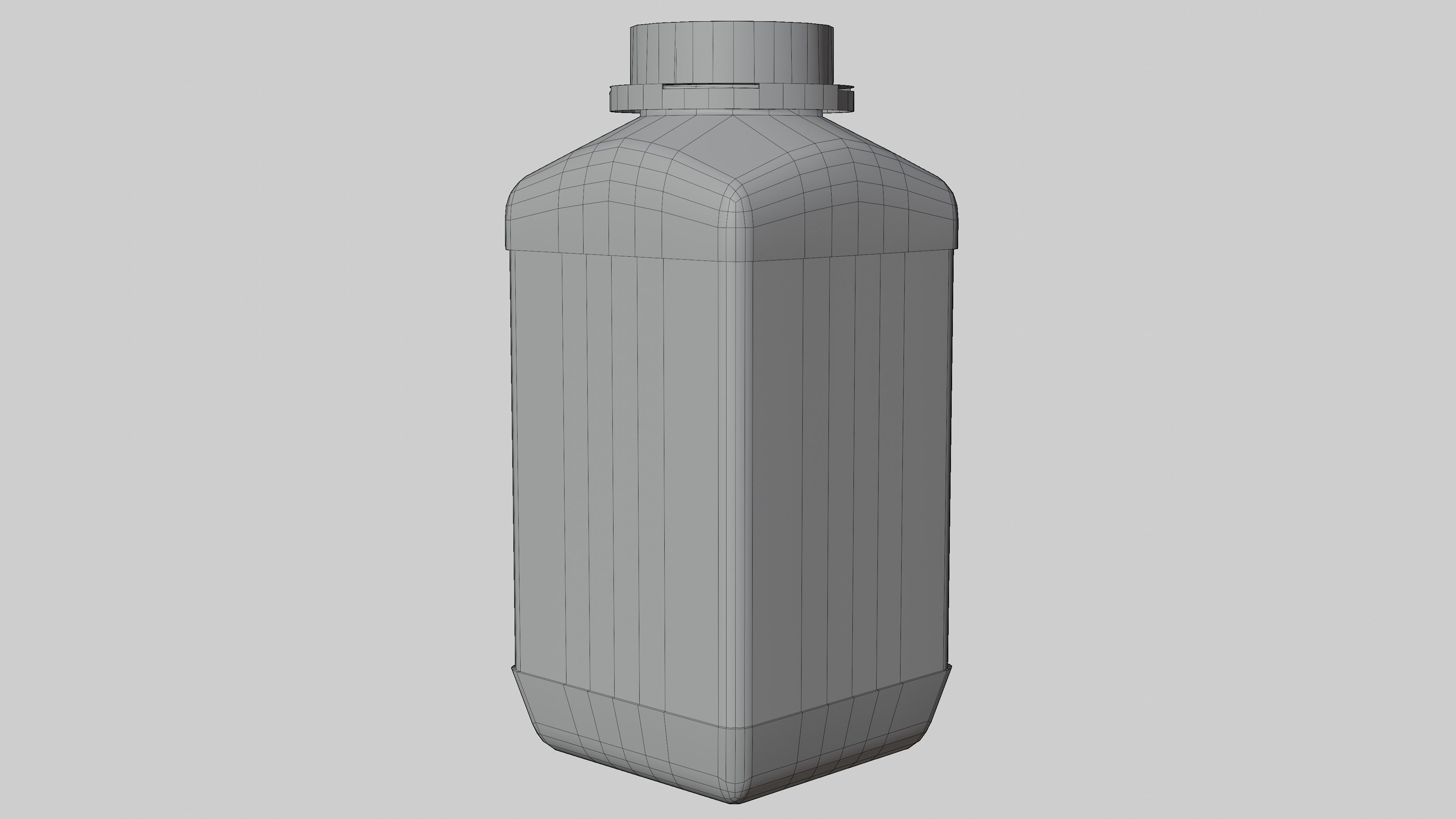 Low-Poly Lab Reagent Bottle 3D model Low-poly 3D model_7