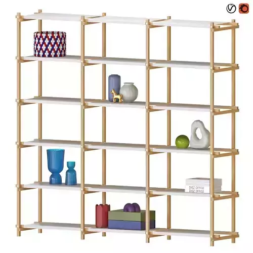HAY WOODY SHELVING HIGH