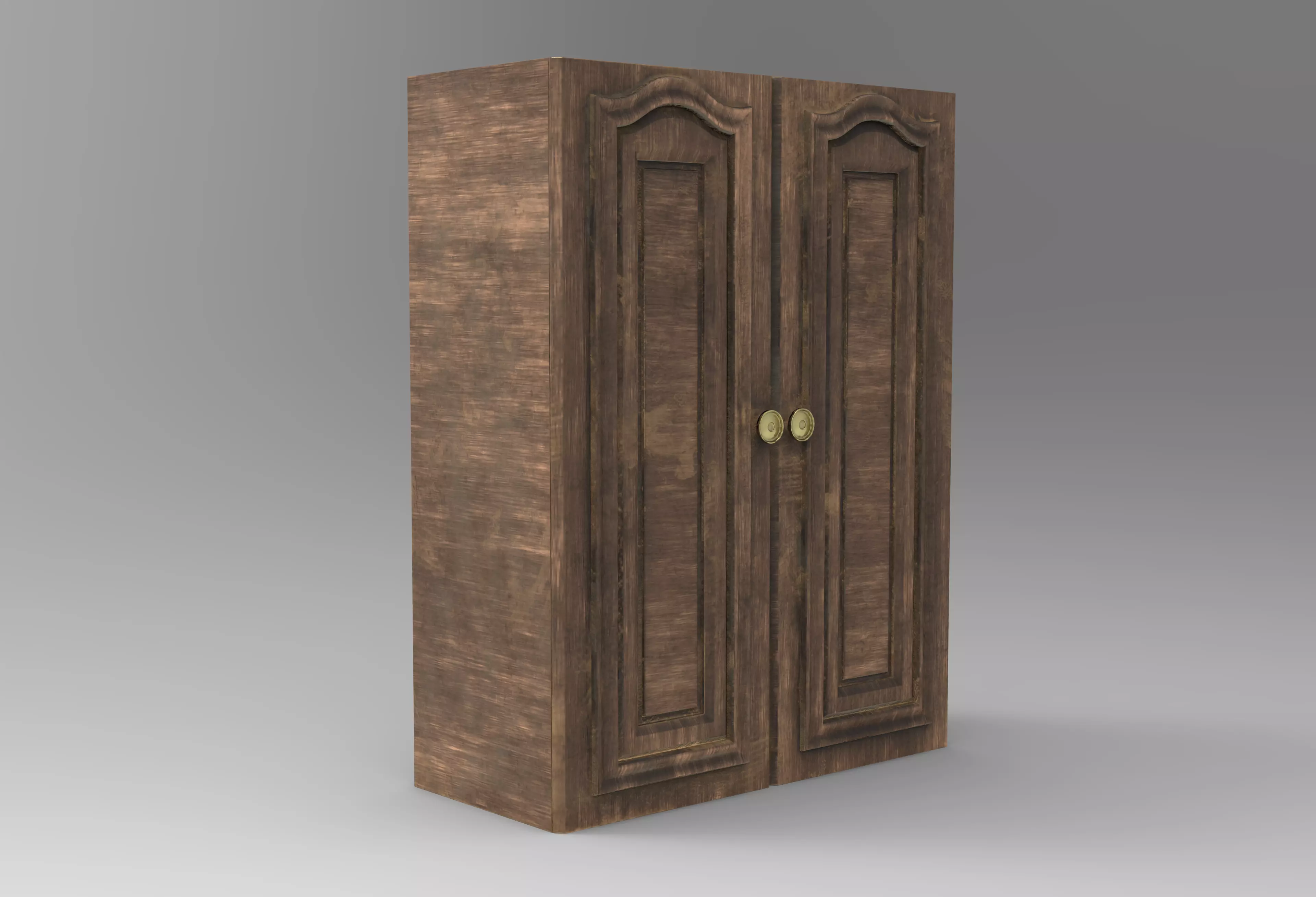 Old Cupboard Free low-poly 3D model