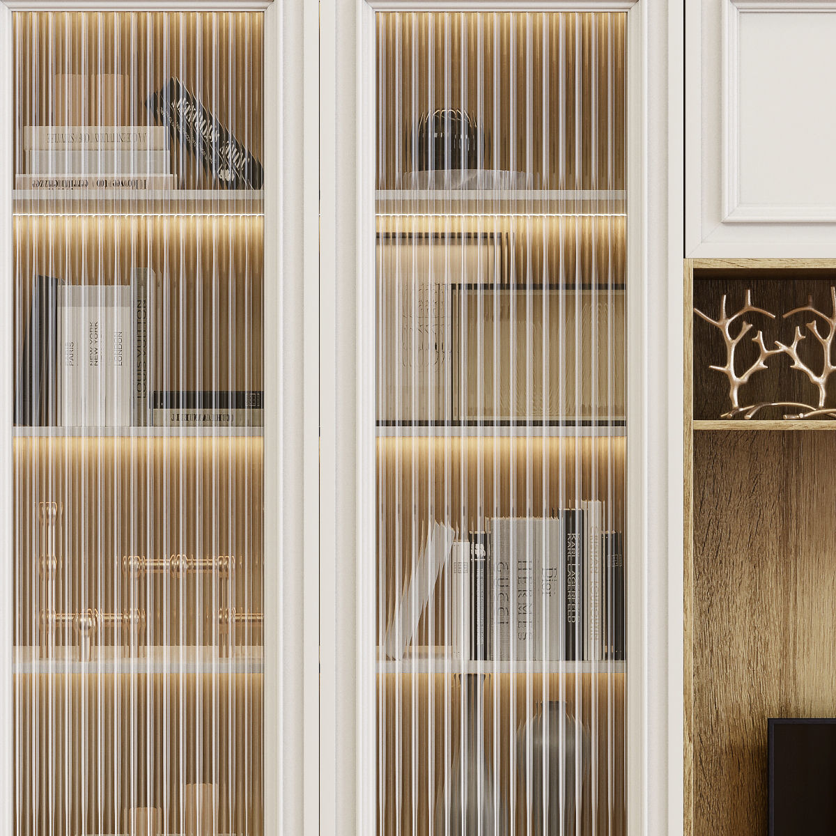 Neoclassical TV wall 001 3D model_3