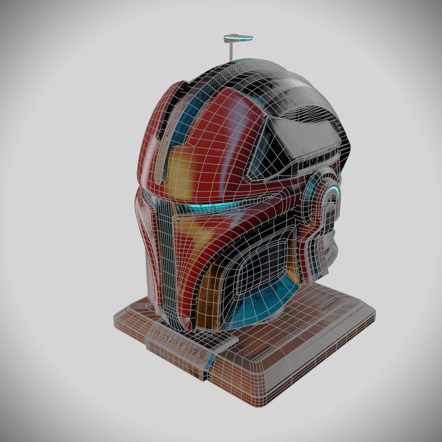 Mandalorian Helmet 3D model_1
