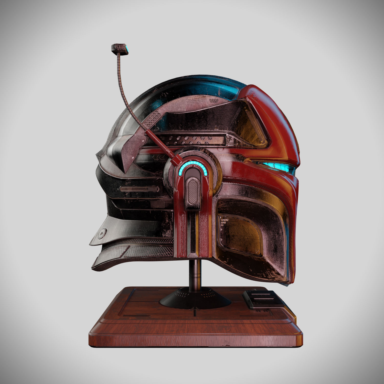 Mandalorian Helmet 3D model_2