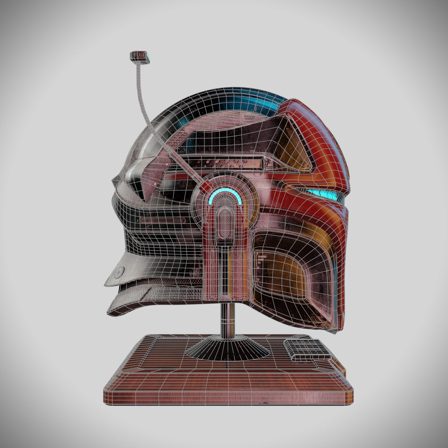 Mandalorian Helmet 3D model_3