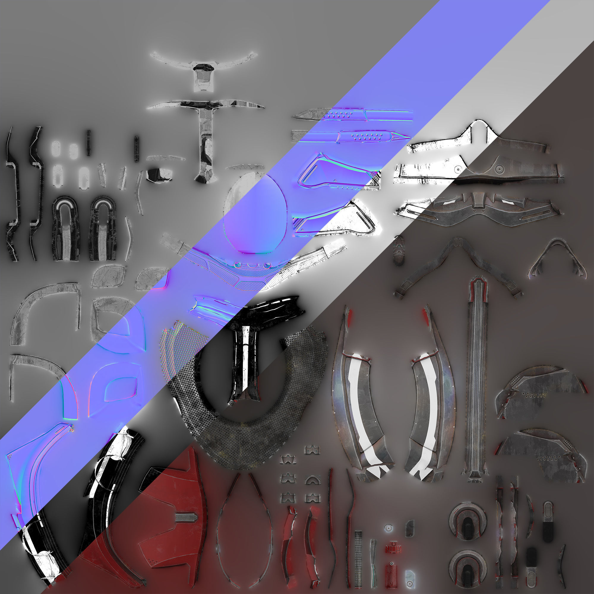 Mandalorian Helmet 3D model_12