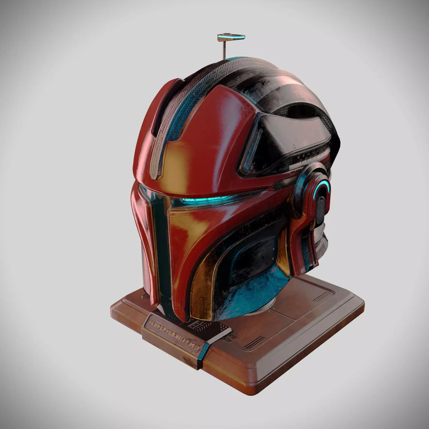 Mandalorian Helmet 3D model_0