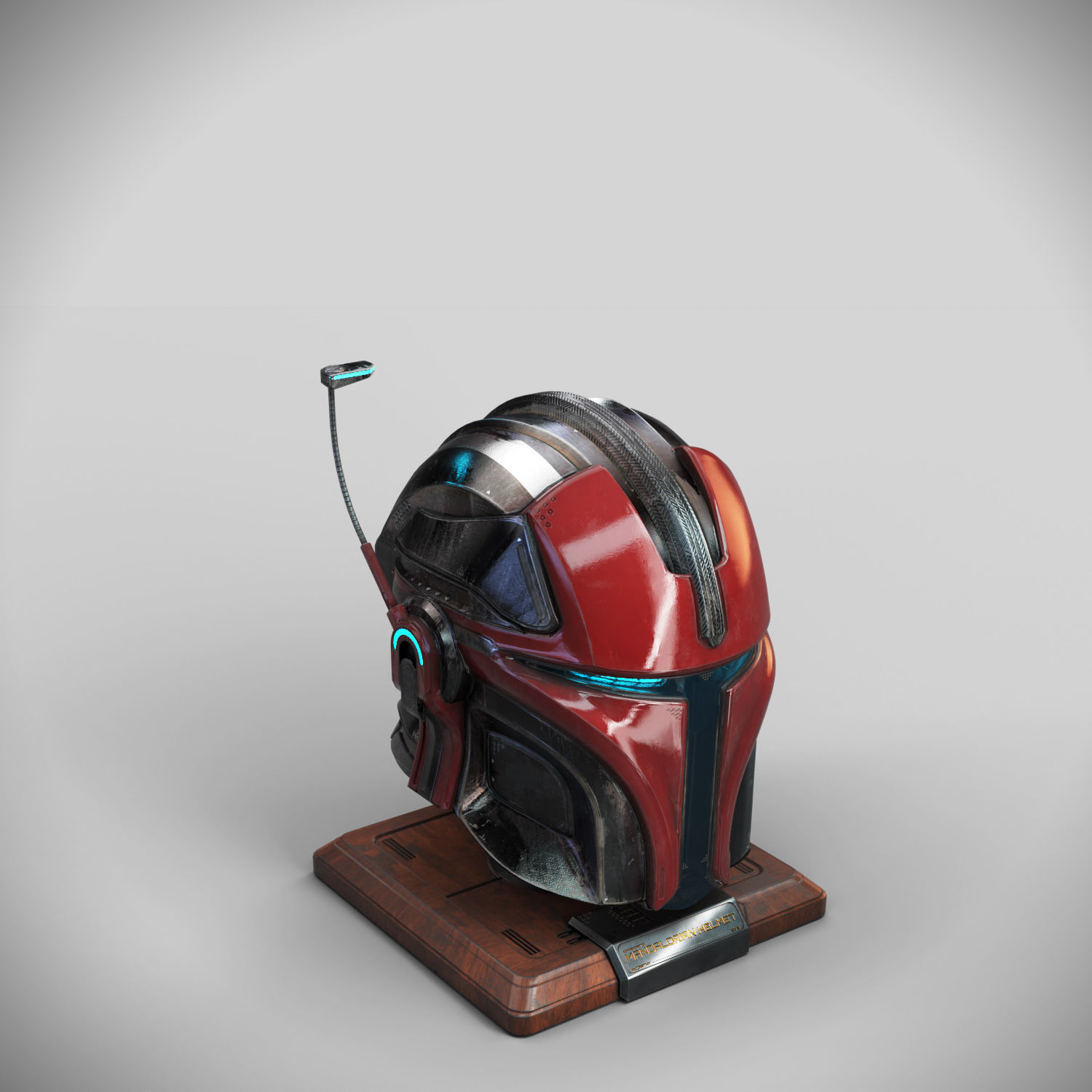 Mandalorian Helmet 3D model_5