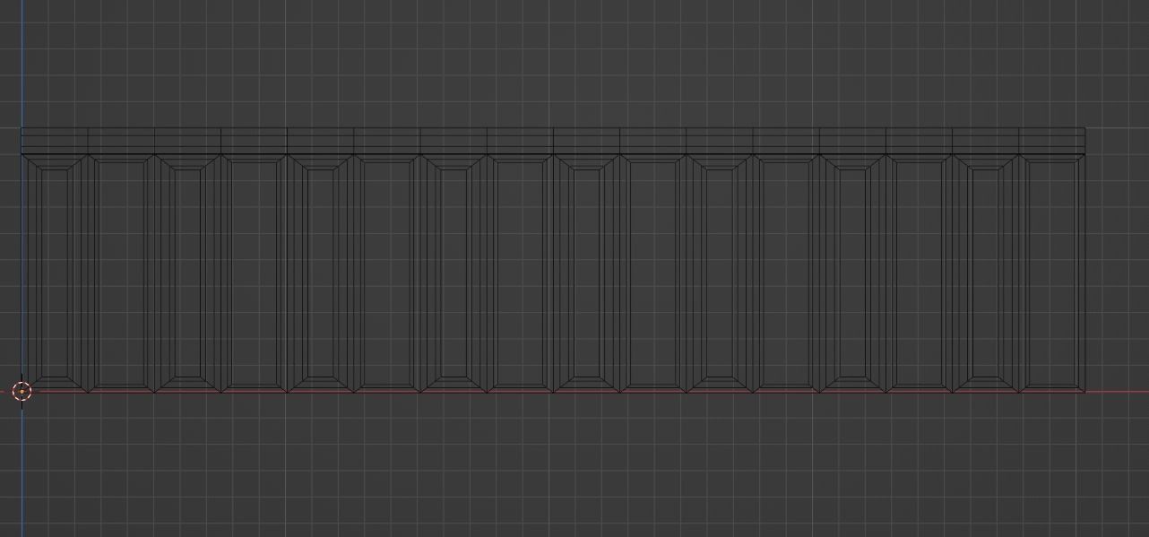 Wall Partition for your interior Low poly 9 3D model_3