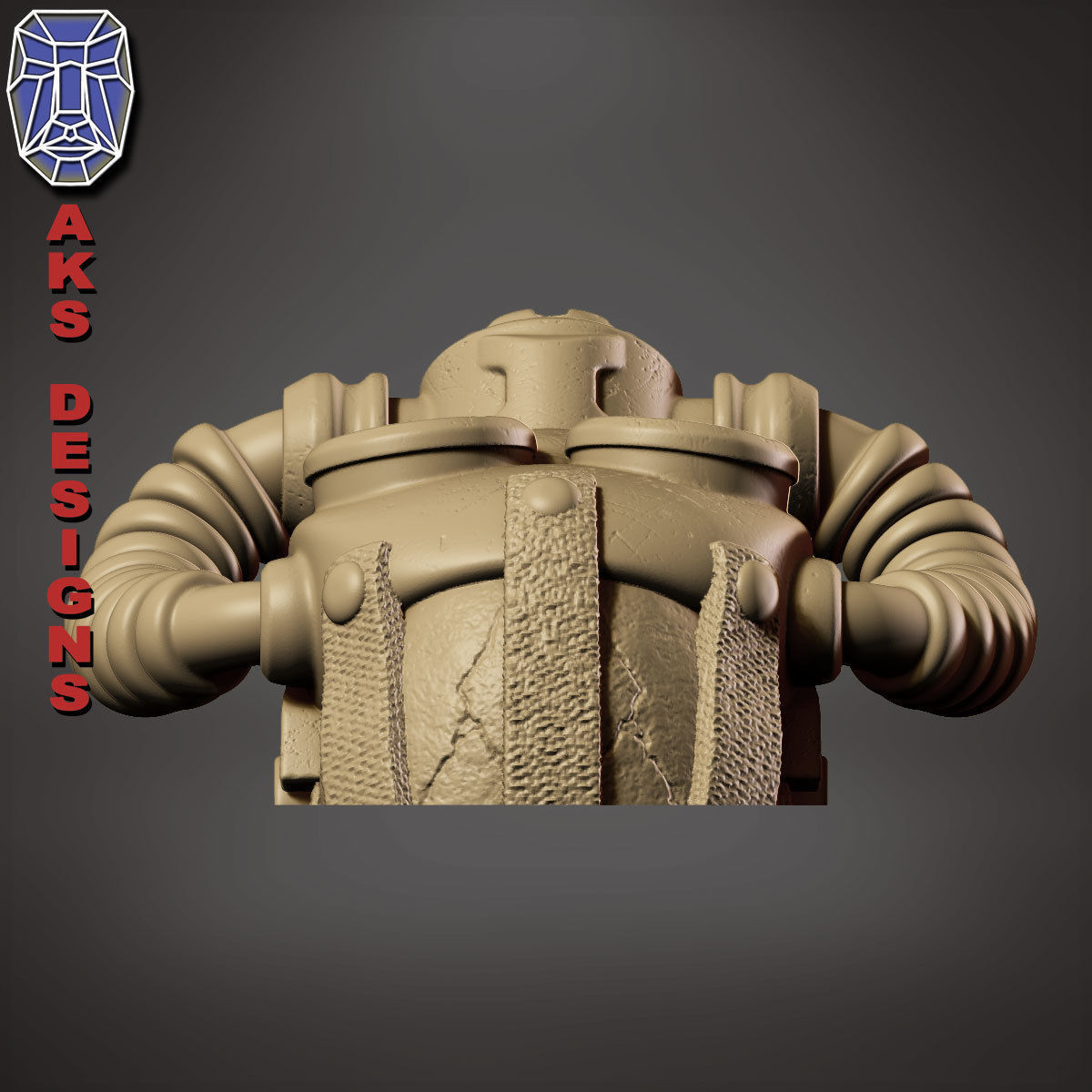 Gas mask respirator v1 Bas relief 3D print model_10