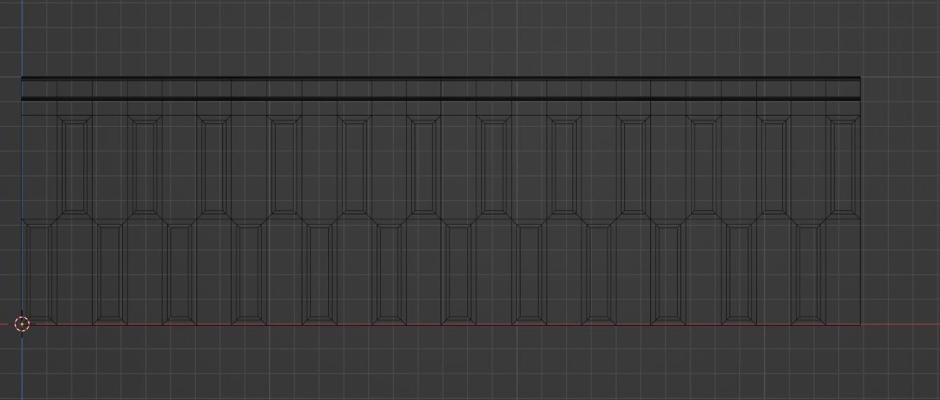 Wall Partition for your interior Low poly 12 3D model_3