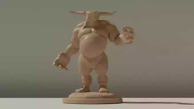 Wrestling Buff 3d print model Free 3D print model
