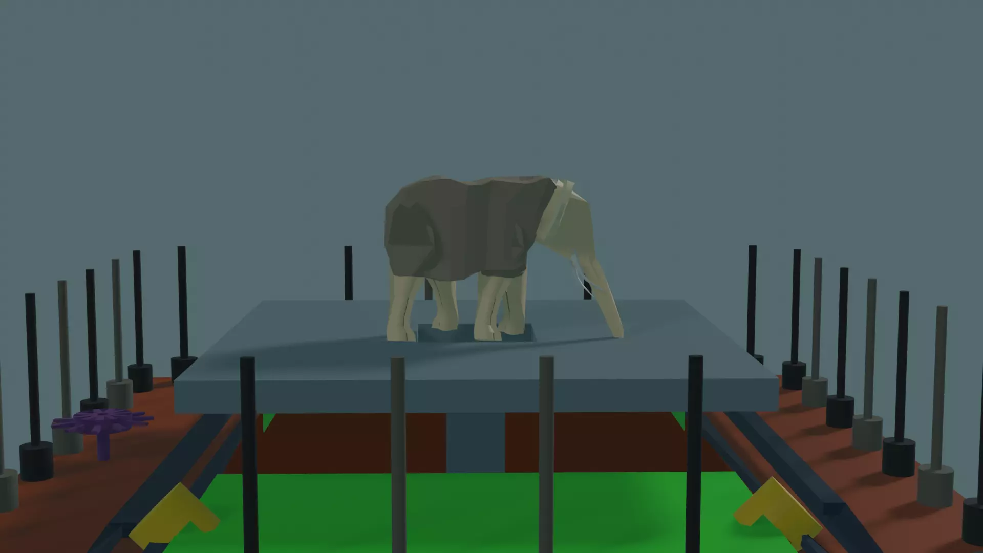 Elephant In the Room Low-poly 3D model_0