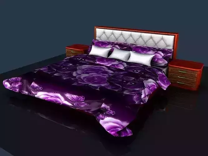 BED SET with roses
