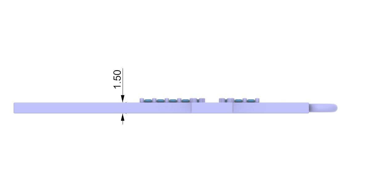 cross rose gold pendant with diamonds 3D print model_4