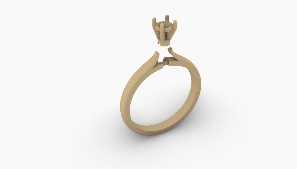 engagement ring 3D print model_9