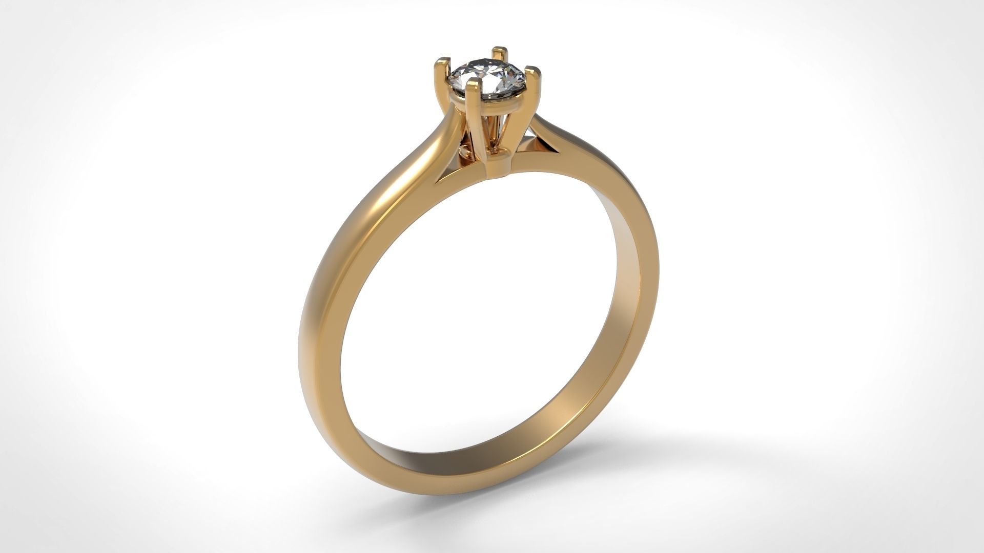 engagement ring 3D print model_2