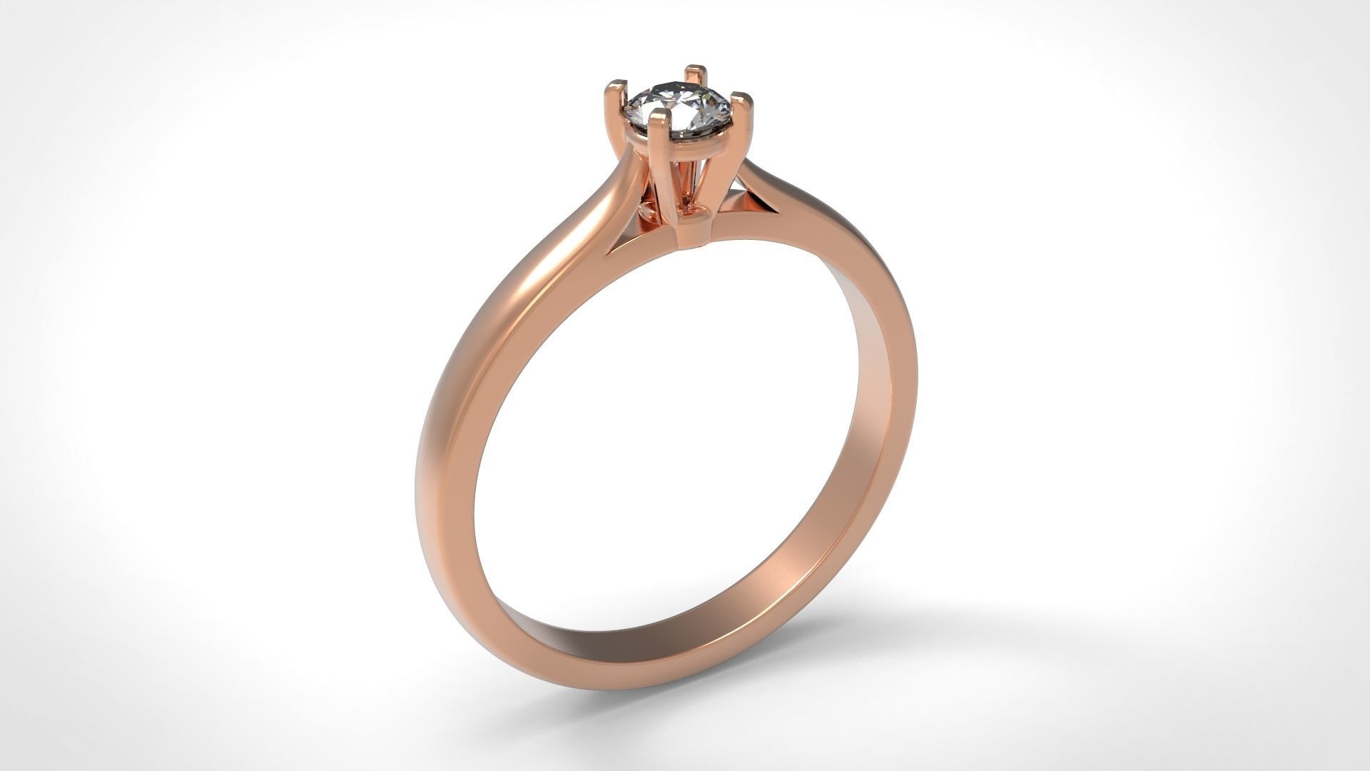 engagement ring 3D print model_4