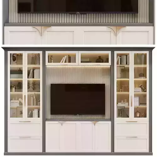 Neoclassical TV wall 006