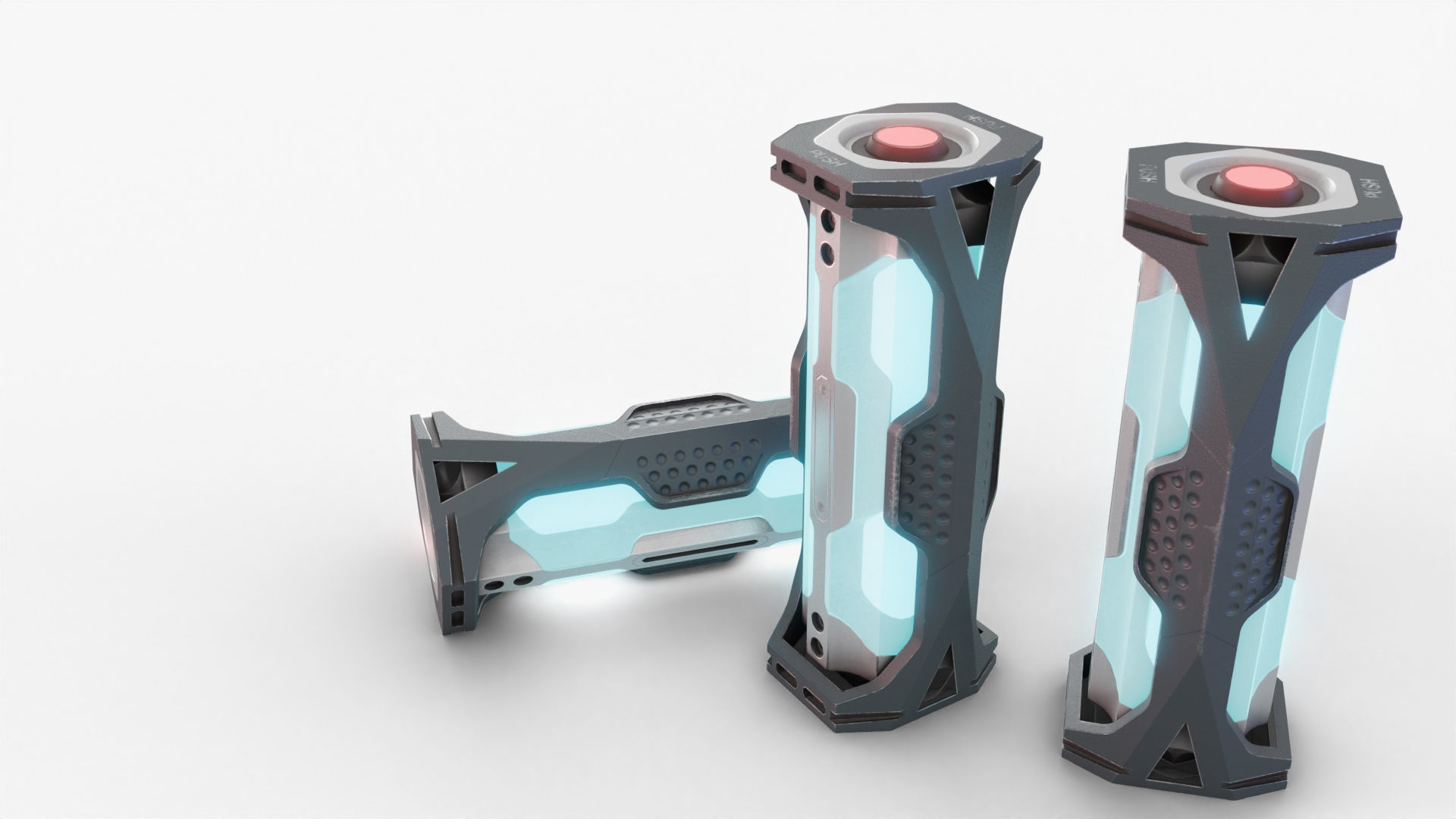 SciFi Rapid Medication Dispenser Low-poly 3D model_5