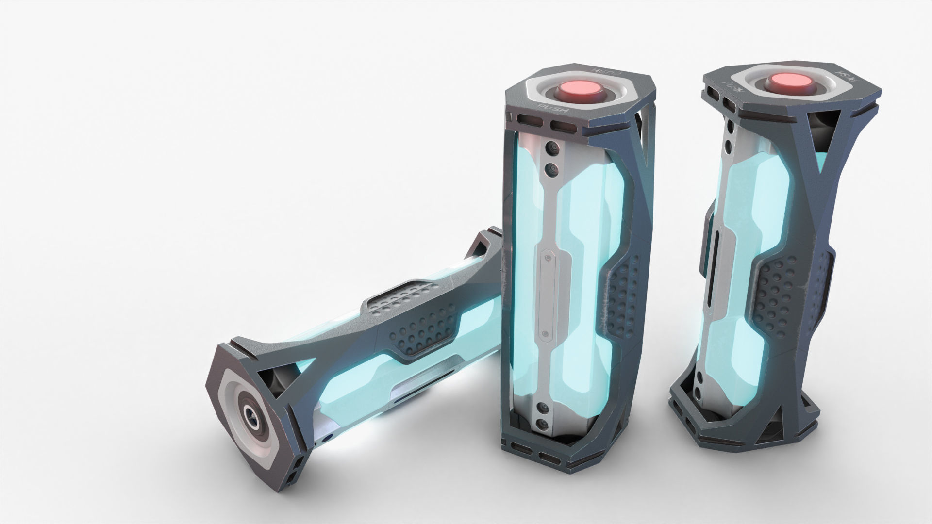 SciFi Rapid Medication Dispenser Low-poly 3D model_3