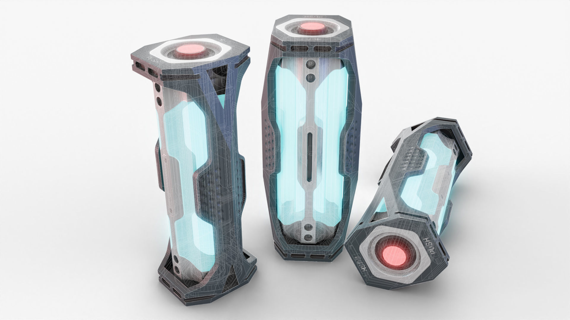 SciFi Rapid Medication Dispenser Low-poly 3D model_8