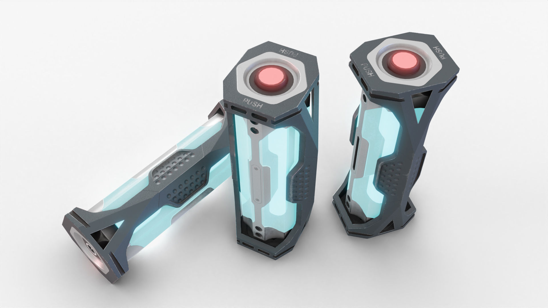 SciFi Rapid Medication Dispenser Low-poly 3D model_4