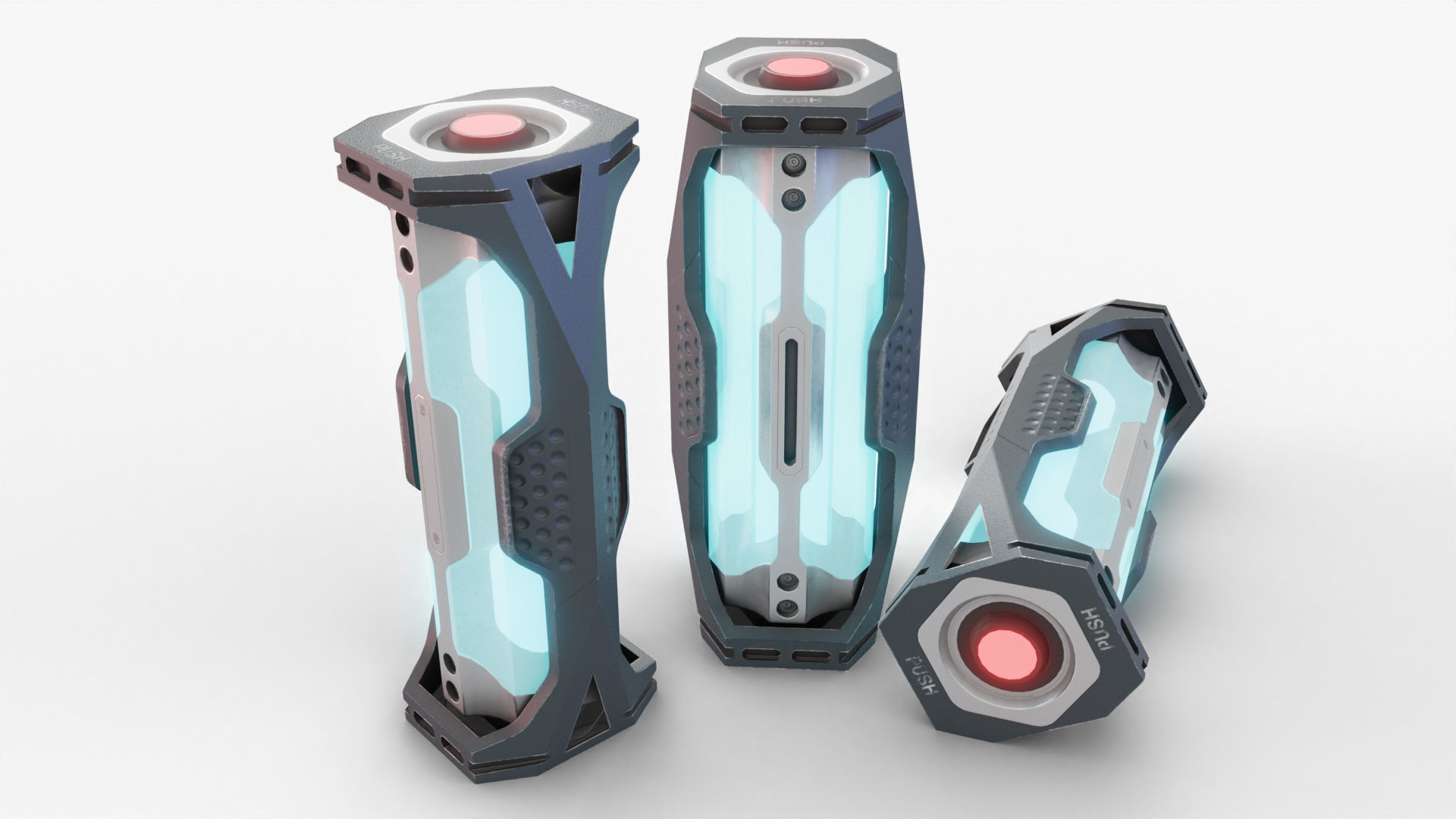 SciFi Rapid Medication Dispenser Low-poly 3D model_6