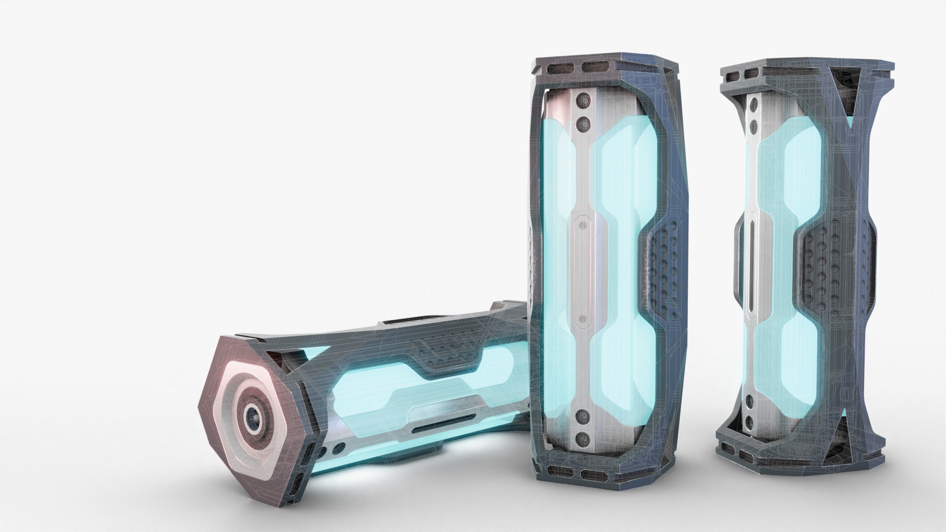 SciFi Rapid Medication Dispenser Low-poly 3D model_10