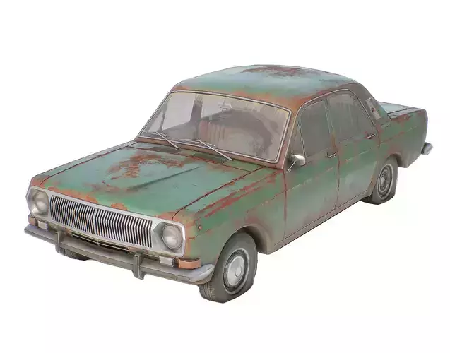set of Retro soviet car  with interior  in 9 color variants az9