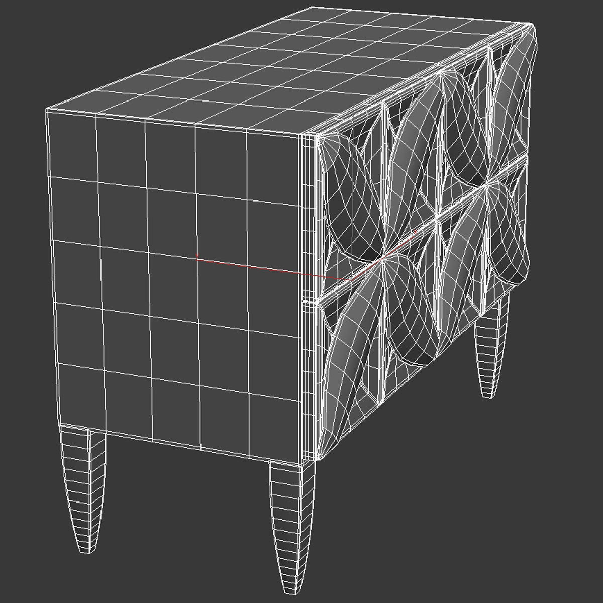 Dahlia Metal Nightstand  Bernhardt Interiors 3D model_8