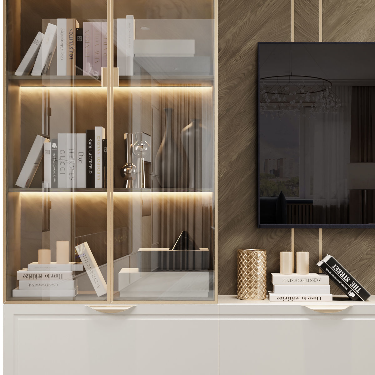 Neoclassical TV wall 011 3D model_3