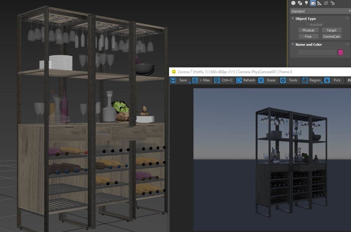 Cab Wine Tower 3D model_3