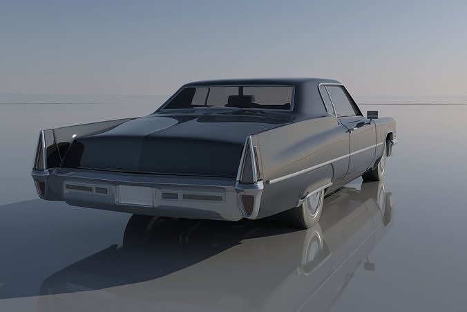 Cadillac Deville Coupe 1970 3D print model 5