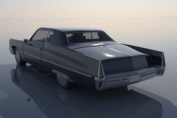 Cadillac Deville Coupe 1970 3D print model 4