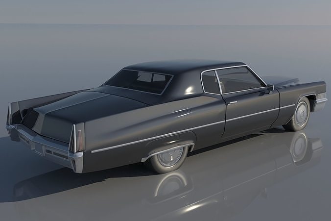 Cadillac Deville Coupe 1970 3D print model 6