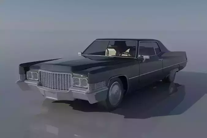 Cadillac Deville Coupe 1970 3D print model