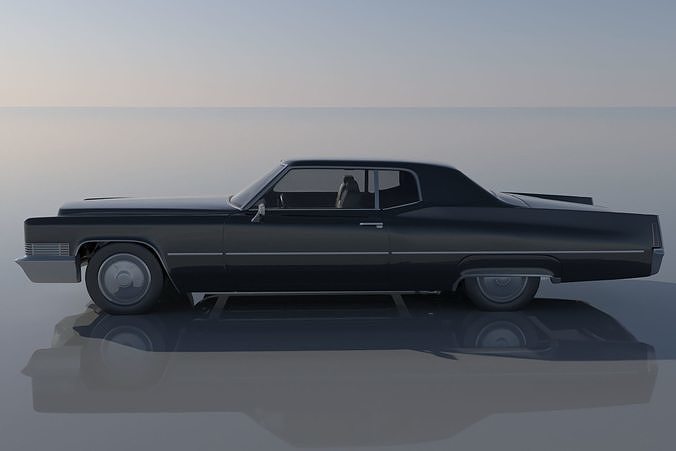 Cadillac Deville Coupe 1970 3D print model 2