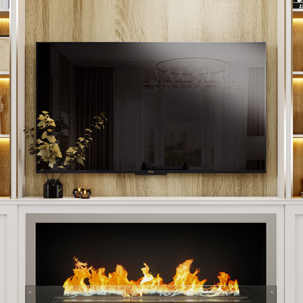 Neoclassical TV wall 013 3D model_1