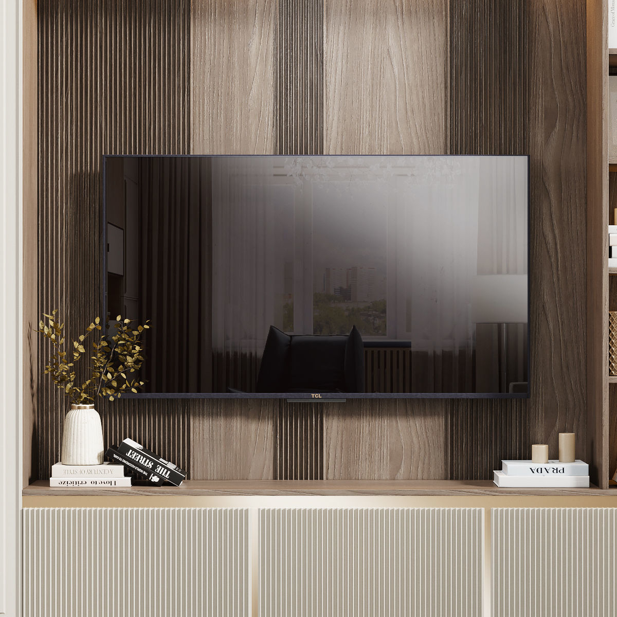 Neoclassical TV wall 014 3D model_1