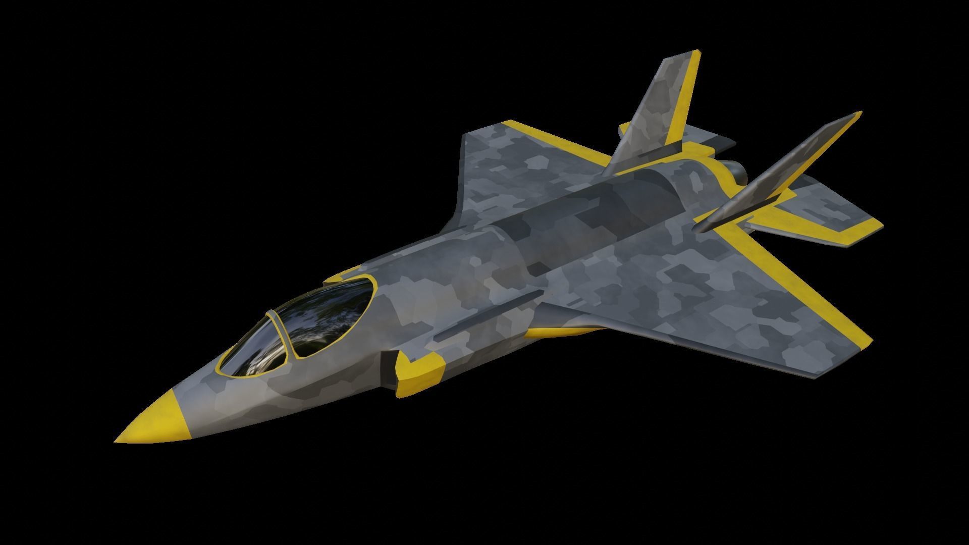Modern Fighter Jet - Lockheed Martin F-35 Lightning II 3D print model_1