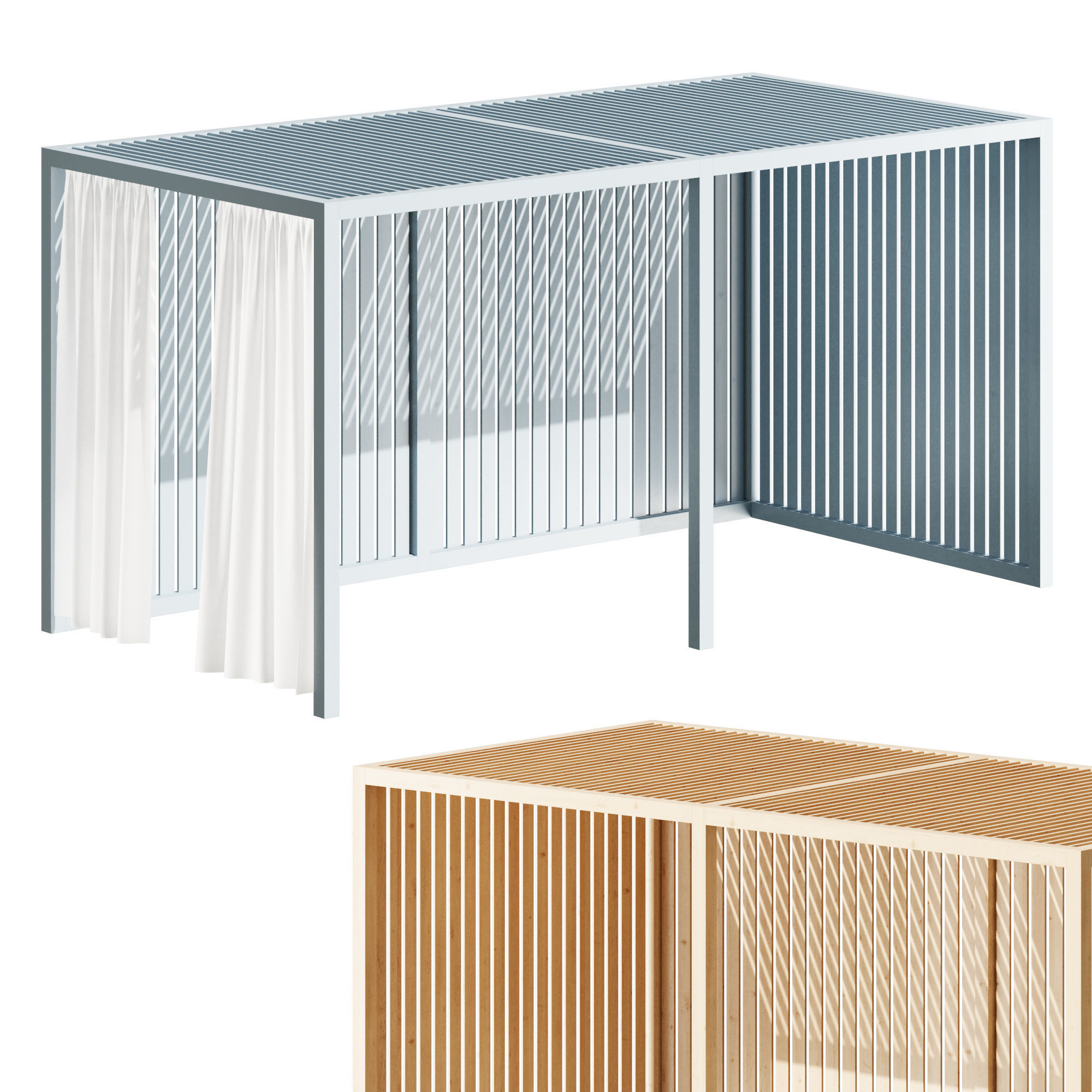 Pergolas Module 3D model_1