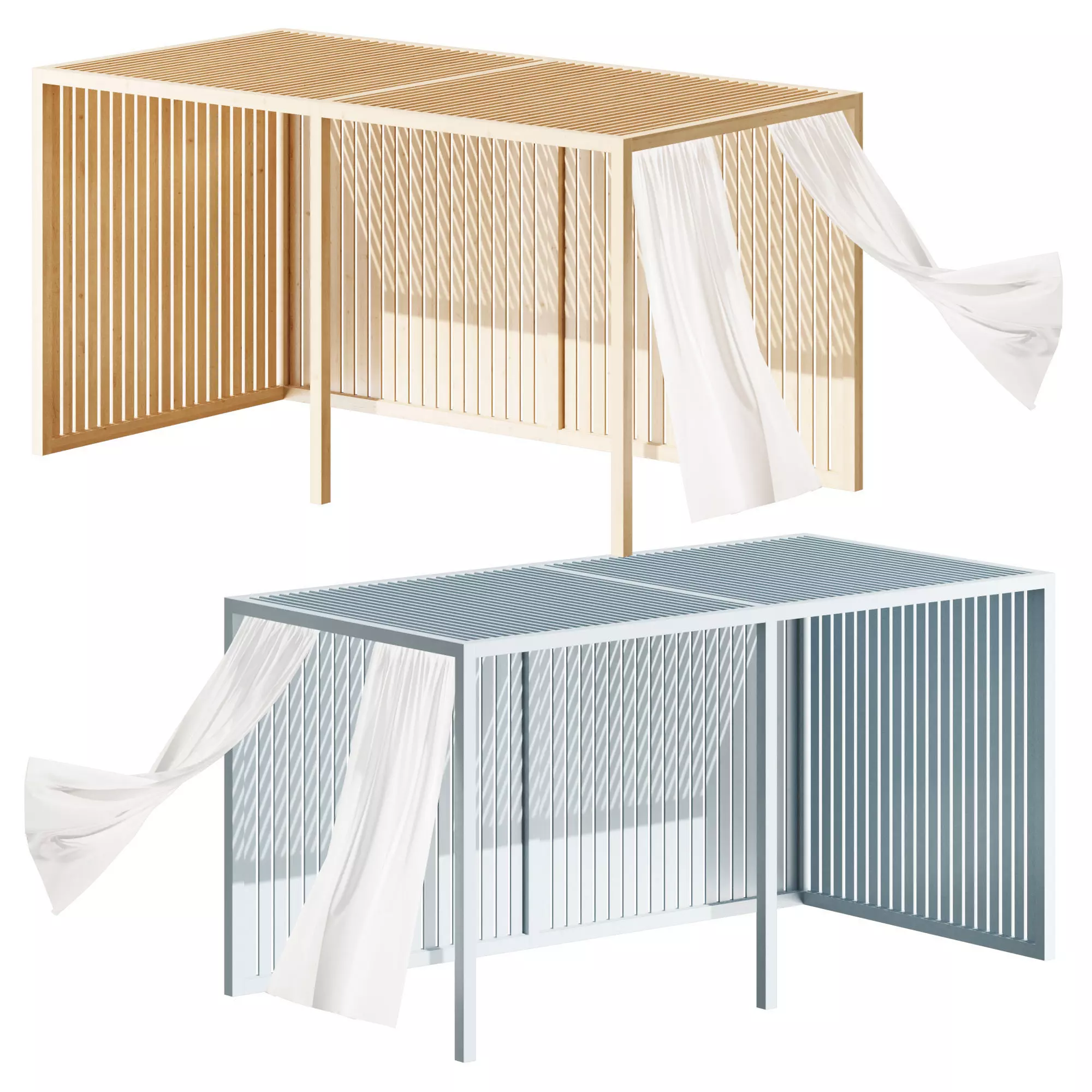 Pergolas Module 3D model_0