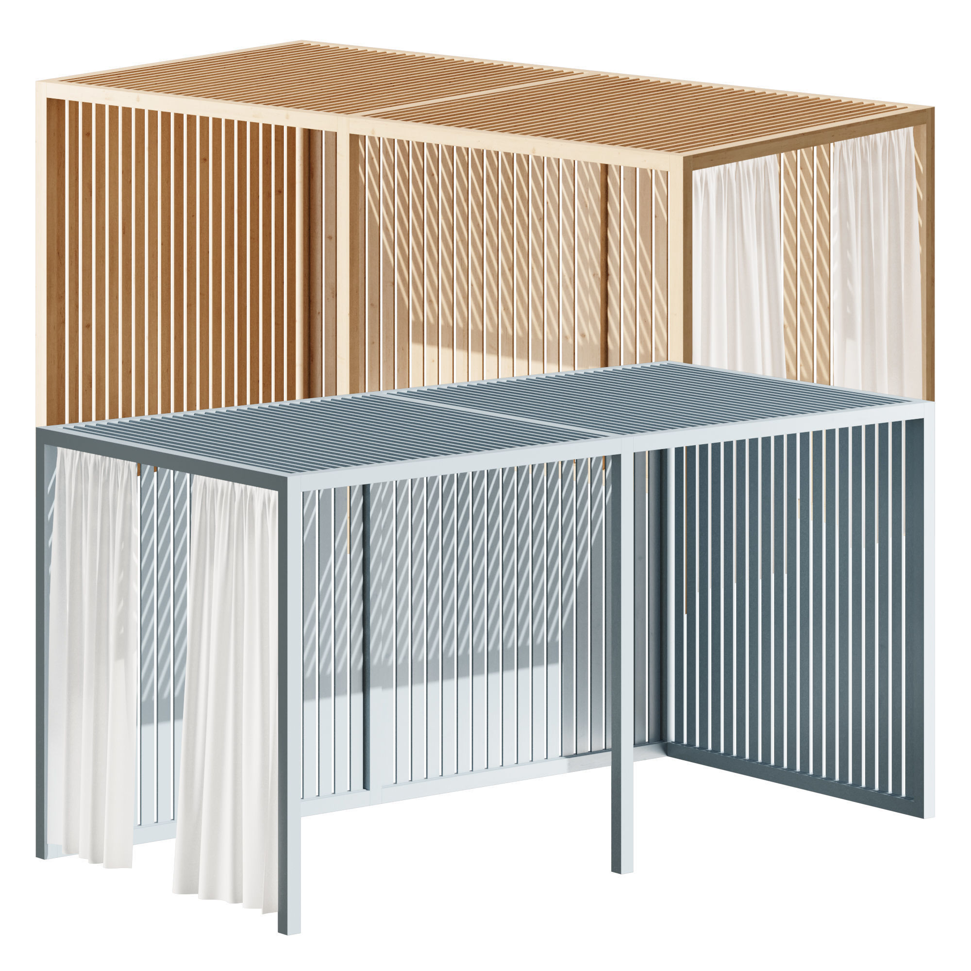 Pergolas Module 3D model_2