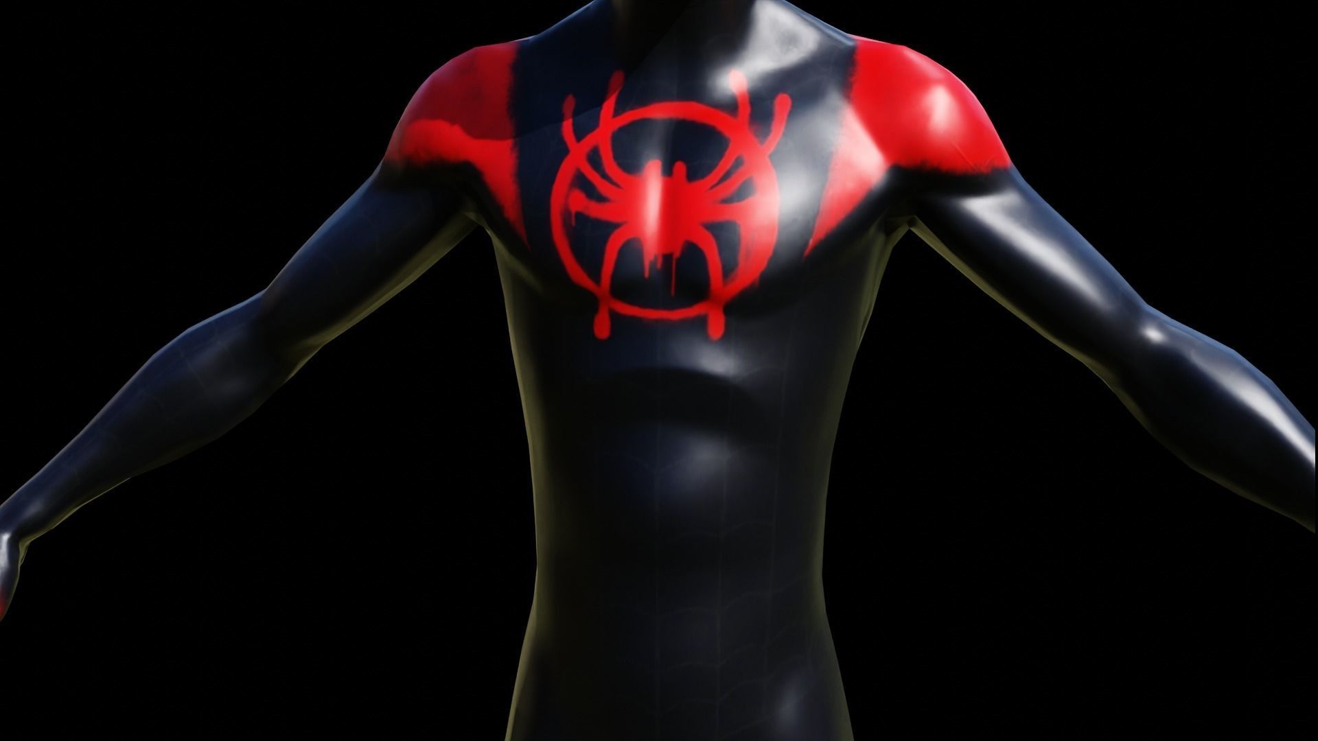 Spiderman Swing Animation Low-poly 3D model_6