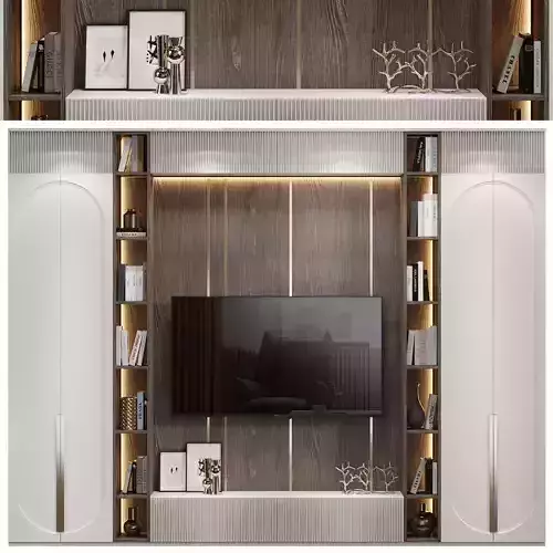 Neoclassical TV wall 017