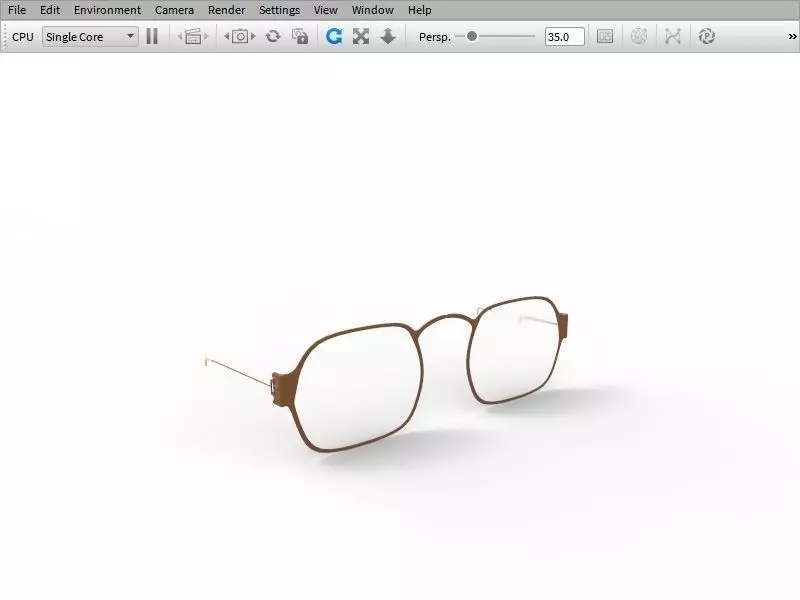 EYE GLASES Low-poly 3D model_0