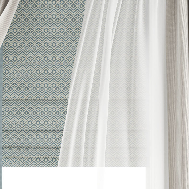 Curtain 346 Wind blowing effect 9 3D model_1