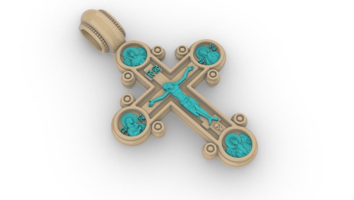 Orthodox cross ONLY FOR CNC 3D print model_7
