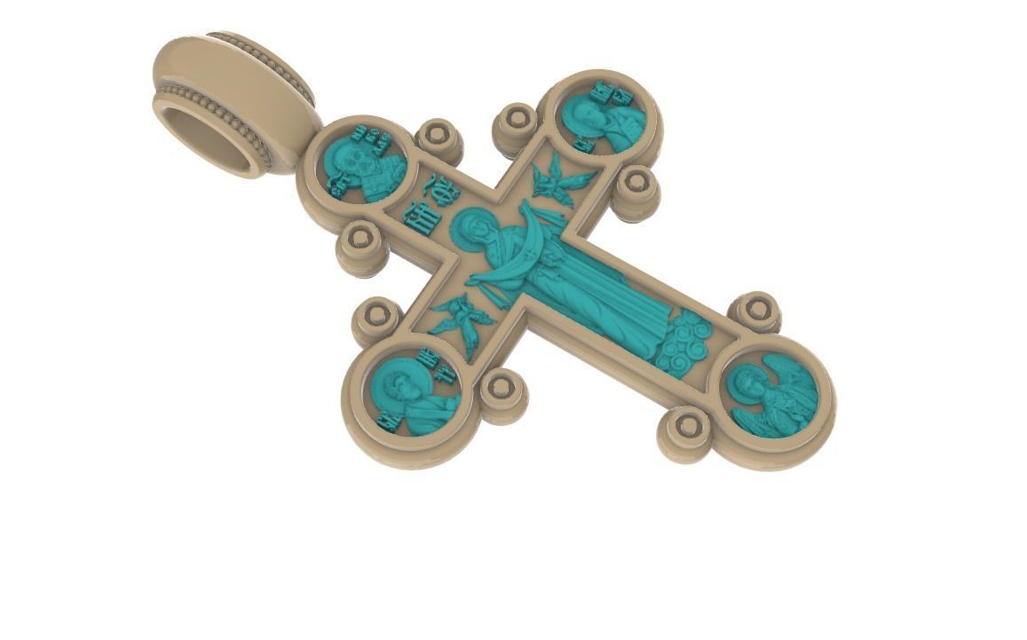 Orthodox cross ONLY FOR CNC 3D print model_6