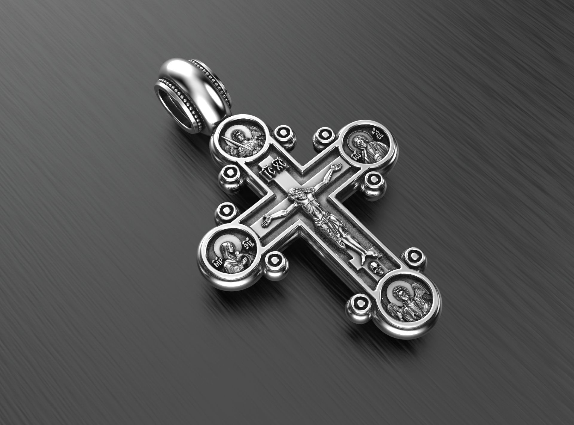 Orthodox cross ONLY FOR CNC 3D print model_3
