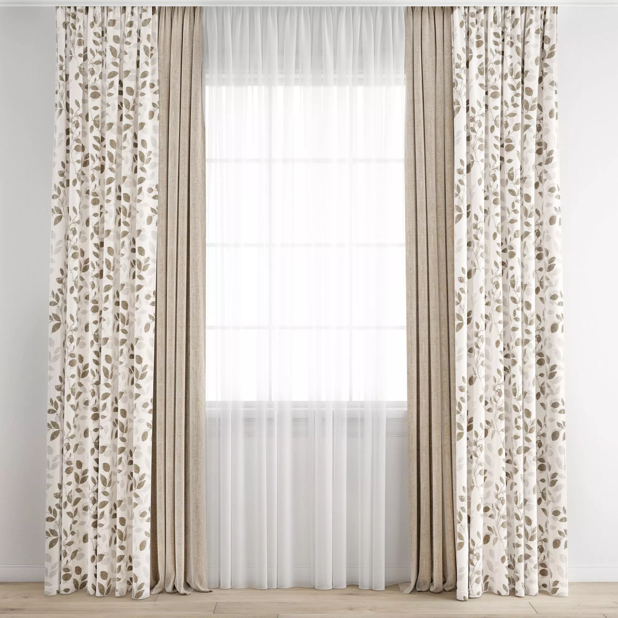 Curtain 347 3D model_0